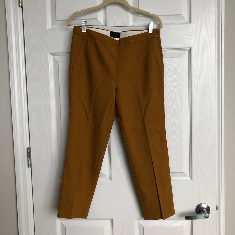 Yellow j crew martie pants
